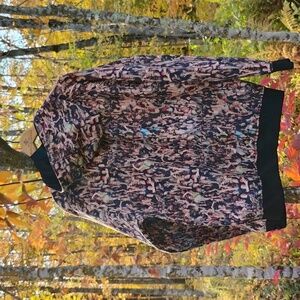 Distressed People 🤔 Hoodie Sweatshirt NWOT Faces WEIRD UNISEX